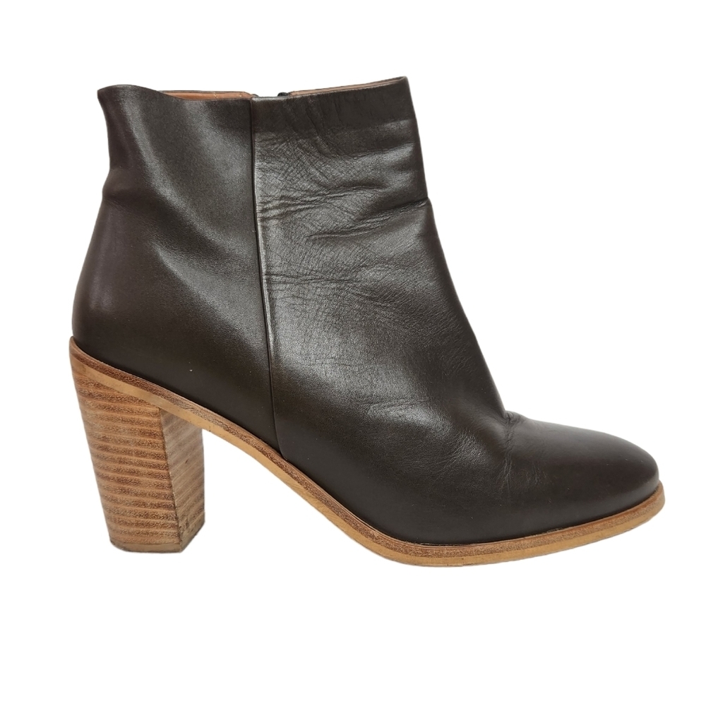 DUNE London Pema Green Ankle Booties
